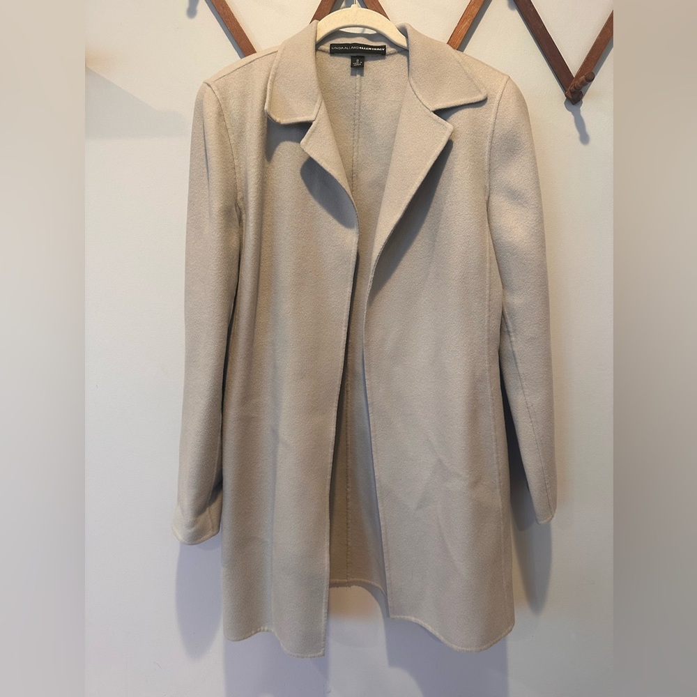 NWOT: Linda Allard Ellen Tracy 100% wool sweater blazer - size 8